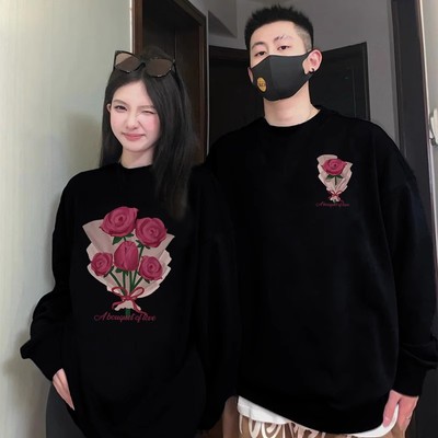 领证情侣装卫衣2024新年款