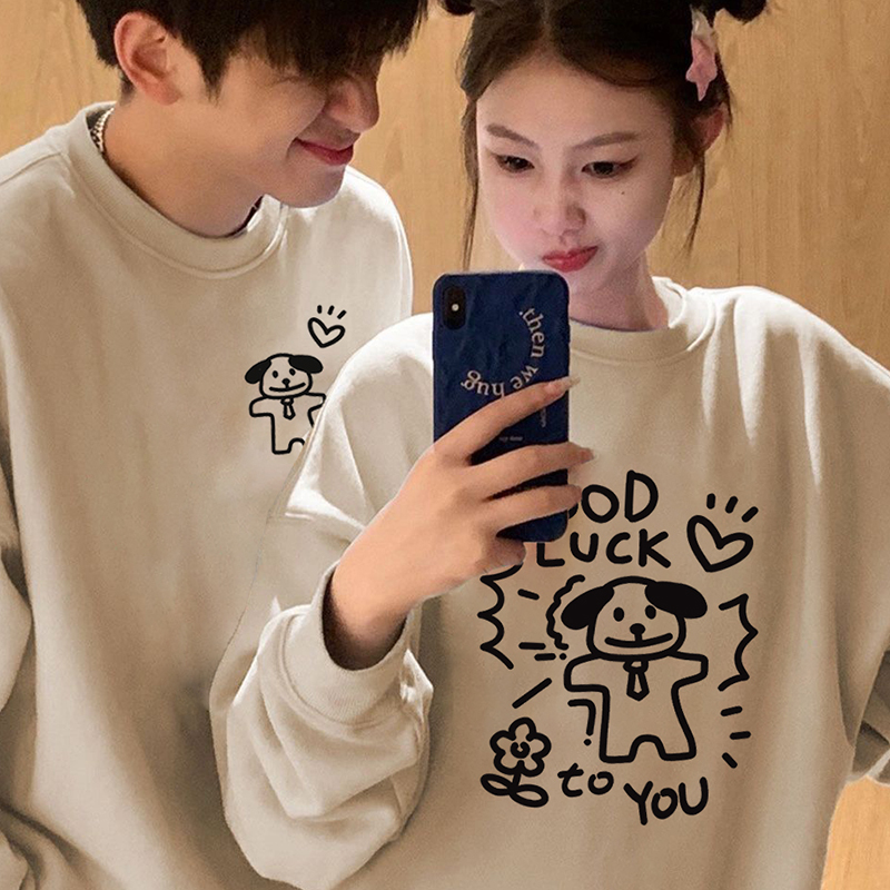 情侣装卫衣秋冬款2024新款