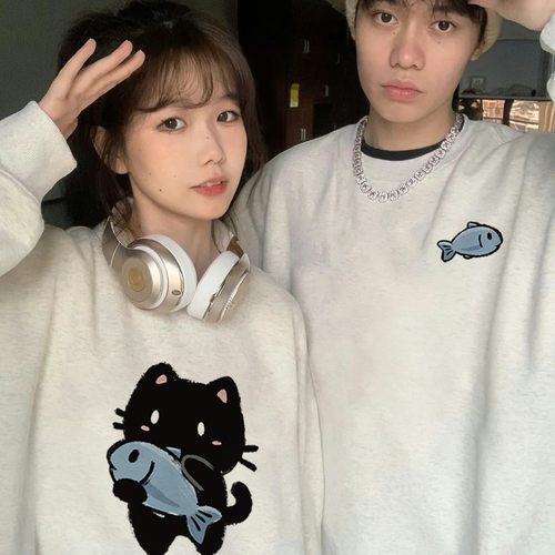 情侣装卫衣秋冬季2024新款