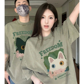 套装 特别不一样 一男一女2025新款 网红高级感短袖 情侣装 T恤夏装