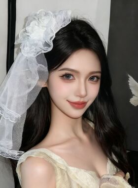 Halloween cosplay costume hair accessories lace headdress