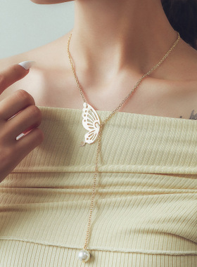 Minimally designed accessory elegant style necklace female