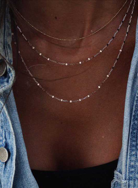 项链女款 New Popular Women's Multi layered Bohemian Necklace