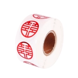 Свадебная маленькая наклейка со счастливым словом, самоклеящаяся наклейка с яйцом из ПВХ, принадлежности для украшения свадебной комнаты, запечатывающая бумага, свадебный конверт, красный конверт