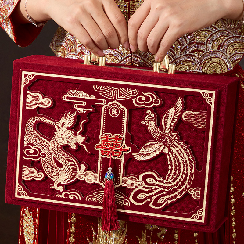 订婚礼金盒结婚布置装饰