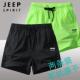 男女款 夏季 跑步三分裤 jeep运动短裤 田径马拉松弹力休闲沙滩裤 子男