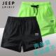 男女款 夏季 跑步三分裤 jeep运动短裤 田径马拉松弹力休闲沙滩裤 子男