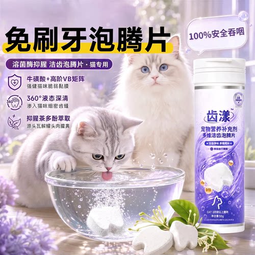 猫咪洁齿水泡腾片洁齿免刷牙