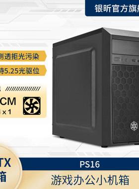 银欣（SilverStone）PS16 精准16 黑色M-ATX机箱/长显卡/支持水冷