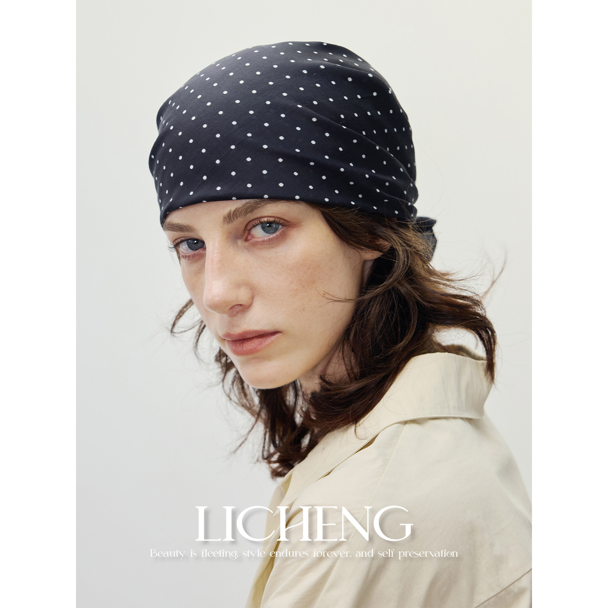 礼诚 复古波点小狗印花方巾新款时髦头巾真丝混棉丝巾女搭配领巾,服饰配件/皮带/帽子/围巾,围巾/丝巾/披肩,淘宝优惠券,粉丝福利购,淘宝优惠卷