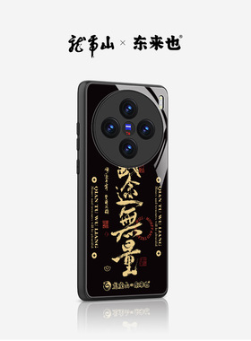 「钱途无量」东来也x龙虎山联名适用于vivox300pro/200手机壳新款S19/vivox100ultra玻璃IQOO13pro/12保护套