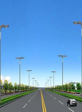 厂家工程太阳能灯市政市电路灯杆4-12米路灯杆LED高杆灯杆