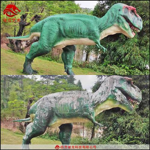 二手恐龙表皮翻新喷漆大型仿真恐龙模型机械控制器故障维修