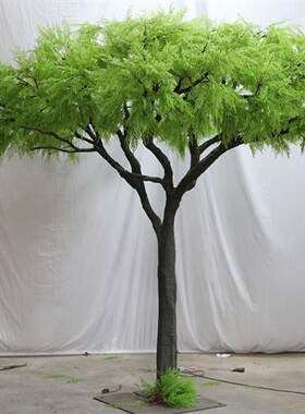 厂家专业定制金合欢树高品质仿真合欢花树室内外景观仿真植物
