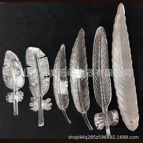 酒店会所别墅沙盘吊灯手工琉璃羽毛挂件吊灯非标工程厂家灯具