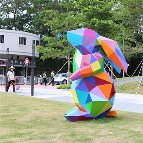 玻璃钢不锈钢雕塑定制商场户外景观美陈城市广场卡通落地摆件大型