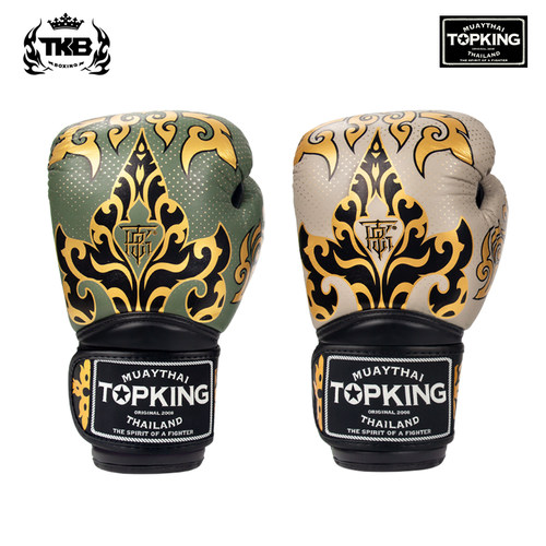 TKB拳击手套泰国格斗加长真皮