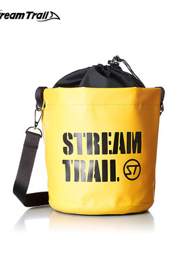 单肩斜挎水桶包女夏户外漂流休闲小包StreamTrail运动防水圆筒包