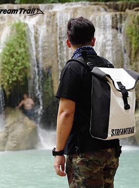 StreamTrail时尚防水双肩背包多功能户外运动休闲潮流男女通用