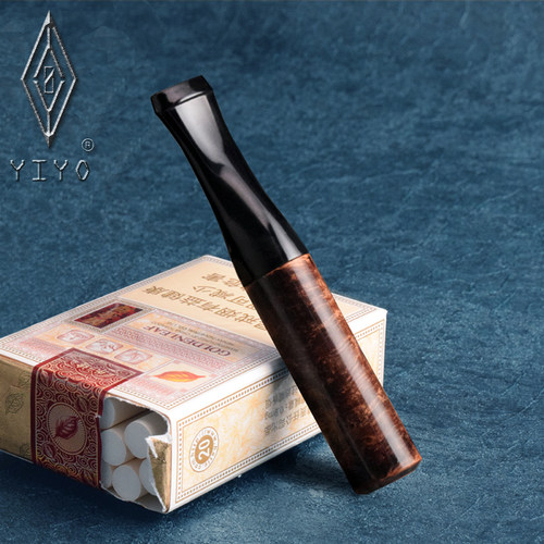进口石楠木粗烟/中支/细烟三用手工实木烟嘴