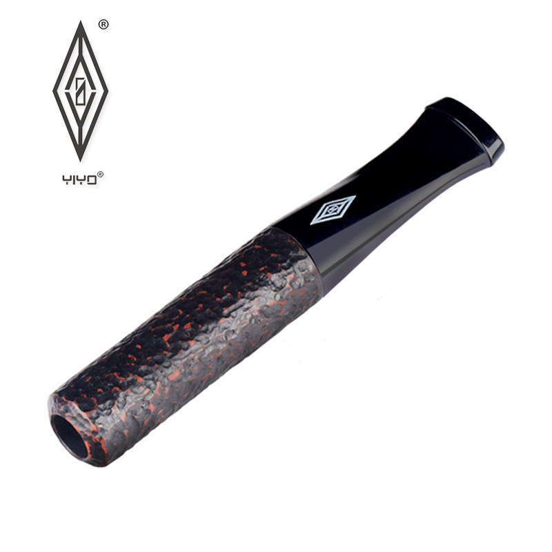 YIYO石楠木烟嘴卷烟滤嘴换芯型实木手工细烟嘴9mm滤芯两用免清洗