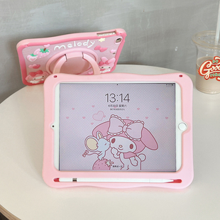 旋转卡通iPad Air5保护套mini6平板壳2022新款iPad10代10.2寸硅胶9适用苹果air3防摔壳4迷你2儿童第九代pro11