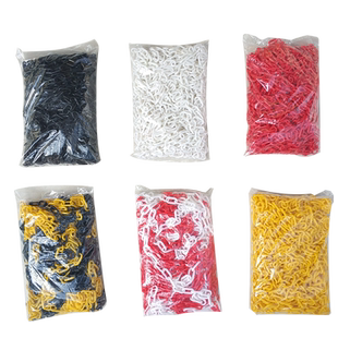 交通塑料链条警示链条安全红白黄黑路锥链子隔离防护链条扣警戒线