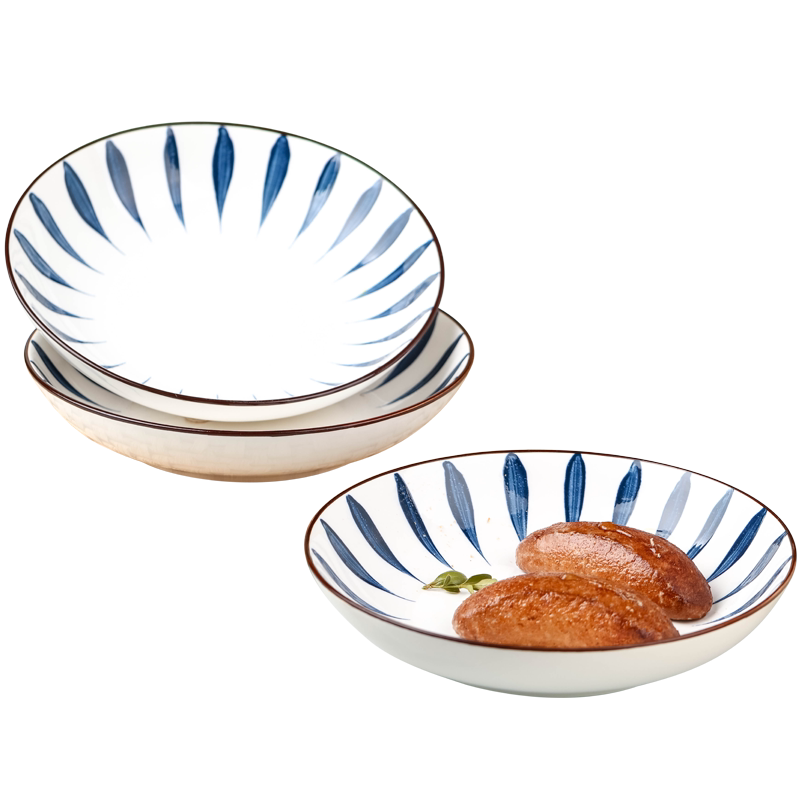 日式手绘餐具陶瓷盘子网红