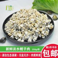 新鲜淡水蚬子肉去壳无沙贝类制品溱湖特产蛤蜊肉黄蚬子贝壳肉250g