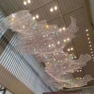 非标工程定制灯具轻奢别墅宴会厅大型商场酒店售楼部沙盘水晶吊灯