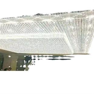 现代酒店大堂售楼部沙盘轻奢水晶吸顶灯会所别墅非标工程水晶灯