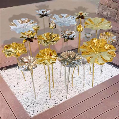 不锈钢小鱼摆件镜面动物雕塑水池装饰售楼处水景抽象金属鱼工艺品