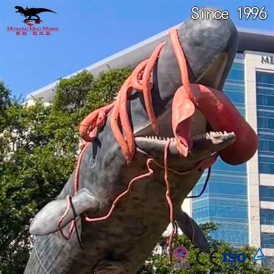 海洋仿真生物巨型抹香鲸海洋动物海洋馆博物馆美陈动物厂家生产
