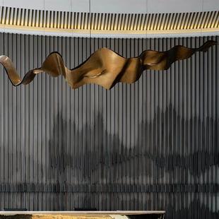 售楼部沙盘飘带吊灯后现代吧台酒店大堂宴会厅商场造型艺术工程灯