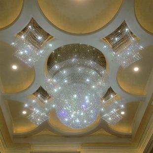 定做酒店大堂水晶吊灯欧式 饰灯具 别墅客厅灯饰会所KTV非标工程装