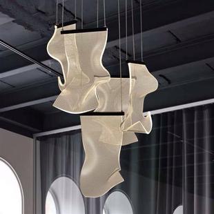 后现代餐厅客厅灯具创意吧台卧室工程灯大堂别墅楼梯亚克力大吊灯