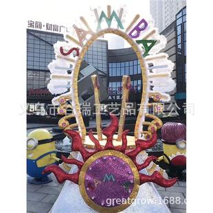 大型花车节日装饰重大节日活动道具游览花车巡游花车厂家销售