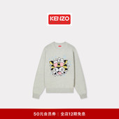 Wild 版 Tiger Kenzo 26春夏新品 女士经典 型老虎图案针织衫 新年