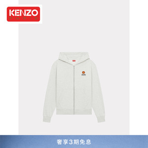 KENZO春夏新品中性男女同款BOKE海棠花经典版型休闲连帽卫衣