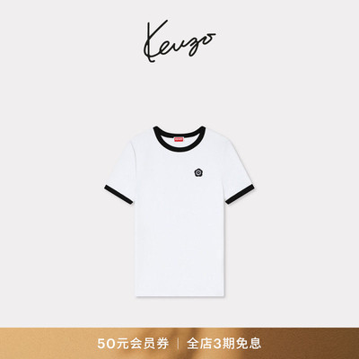 KENZO 26春夏新品 女士海棠花BOKE 2.0合身版型短袖T恤衫