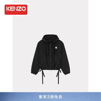 KENZO 24春夏新品 女士BOKE 2.0海棠花休闲风衣夹克连帽外套