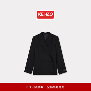 KENZO 外套 女士羊毛纯色休闲西装
