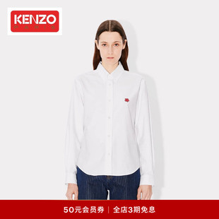 衬衫 海棠花图案小Logo休闲长袖 女士经典 KENZO