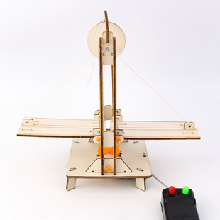 吊桥升降桥模型 diy科技小制作小学科学实验教具手工拼装益智玩具