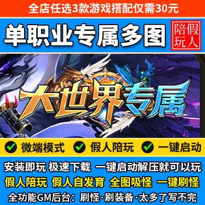 热血传奇单机版微端假人陪玩魂环