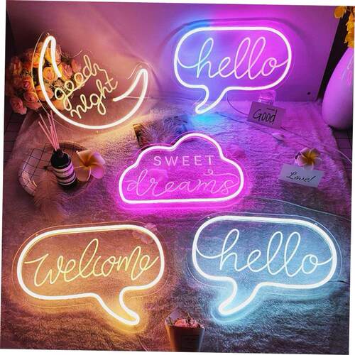 LED Neon Light Sign Dream Cloud Shaped Wedding Party Decorat