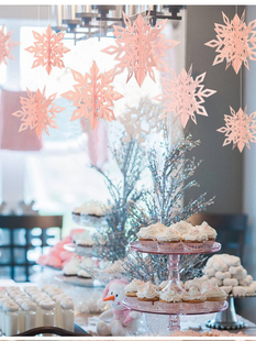 Christmas decoration stereo snowflake hanging pendant 雪花片