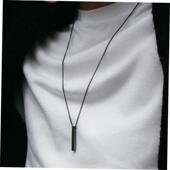 classic men Rectangle hot Pendant Necklace Stainless Steel