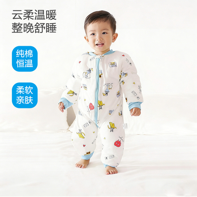 秋冬季睡袋纯棉恒温宝宝睡袋