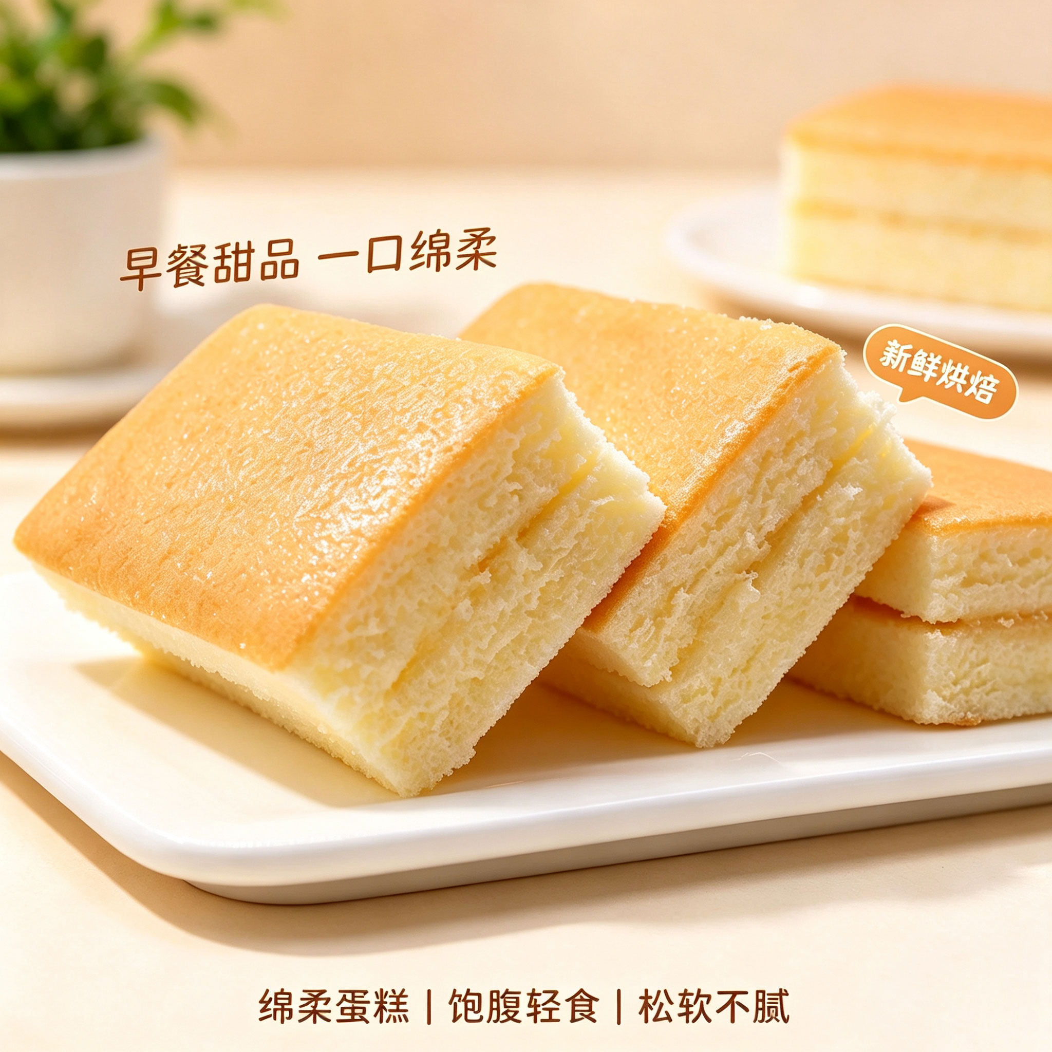 蜀闽纯蛋糕营养早餐夹心面包零食糕点点心营养代餐整箱散装小包装